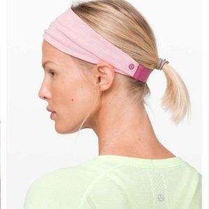 Lululemon Fringe Fighter Headband Pink Mauve